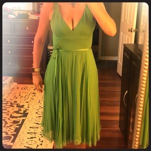 BCBG green midi dress